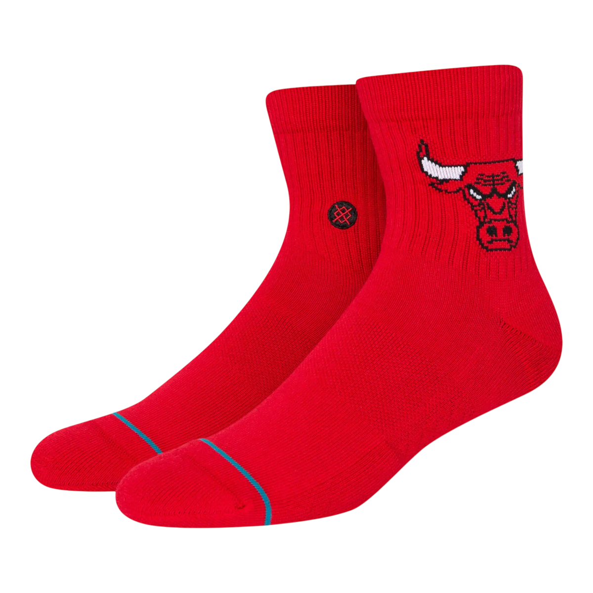 Stance Chicago Bulls Quarter Men Ankle Socks Red