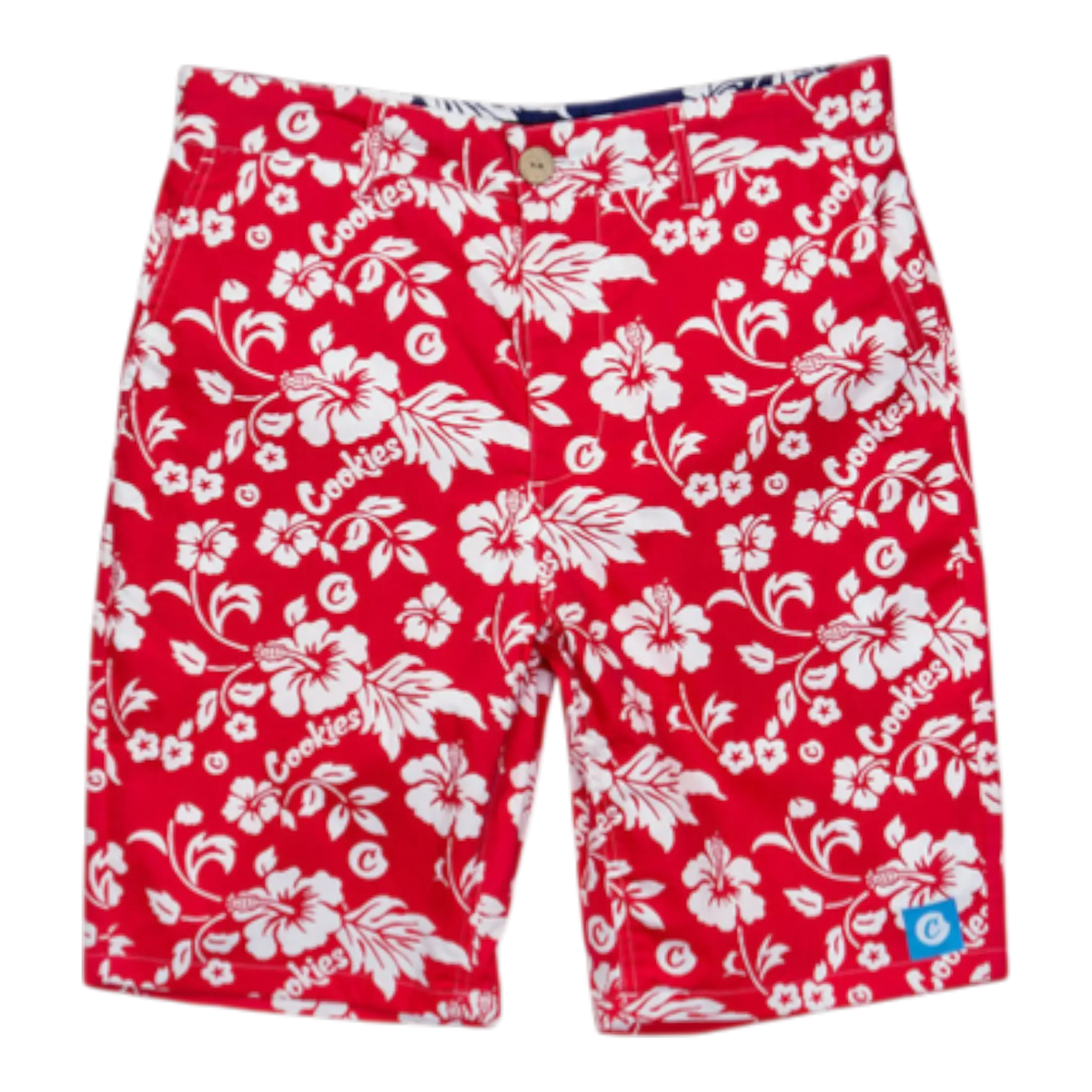 Cookies Waimea Cotton Poplin Men Shorts Red