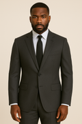 2 Piece Wool Suit -Charcoal