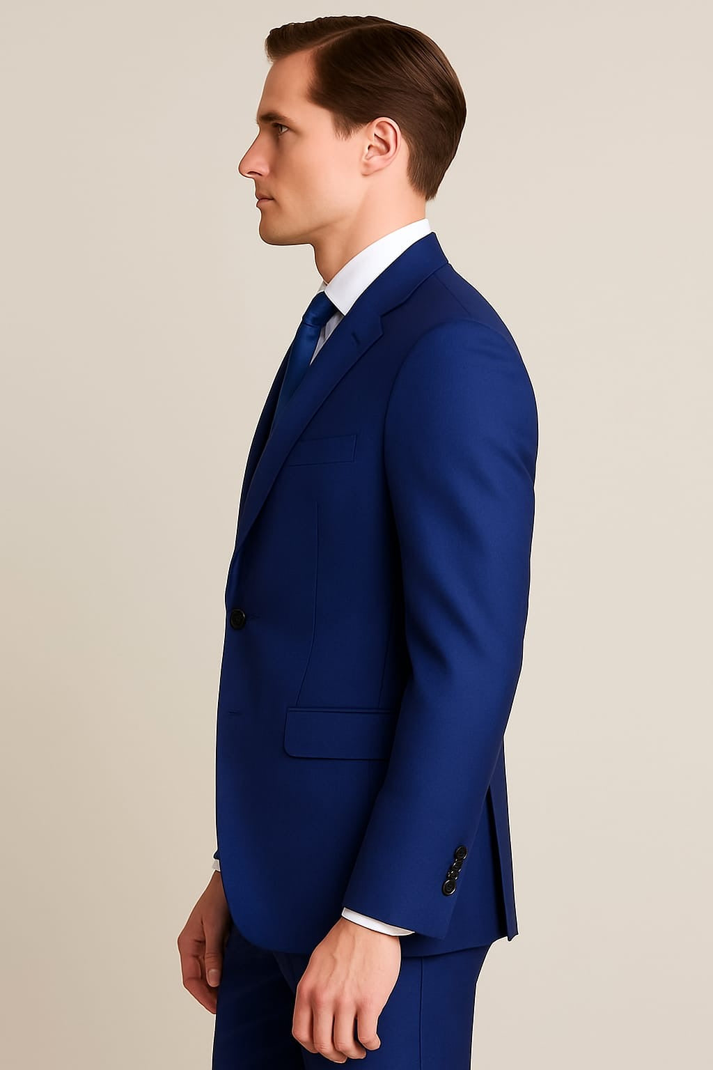 2 Piece Wool Suit -Royal