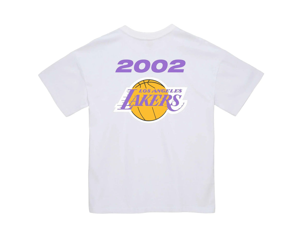 Mitchell & Ness Los Angeles Lakers QS 2002 Finals Men T-Shirt White