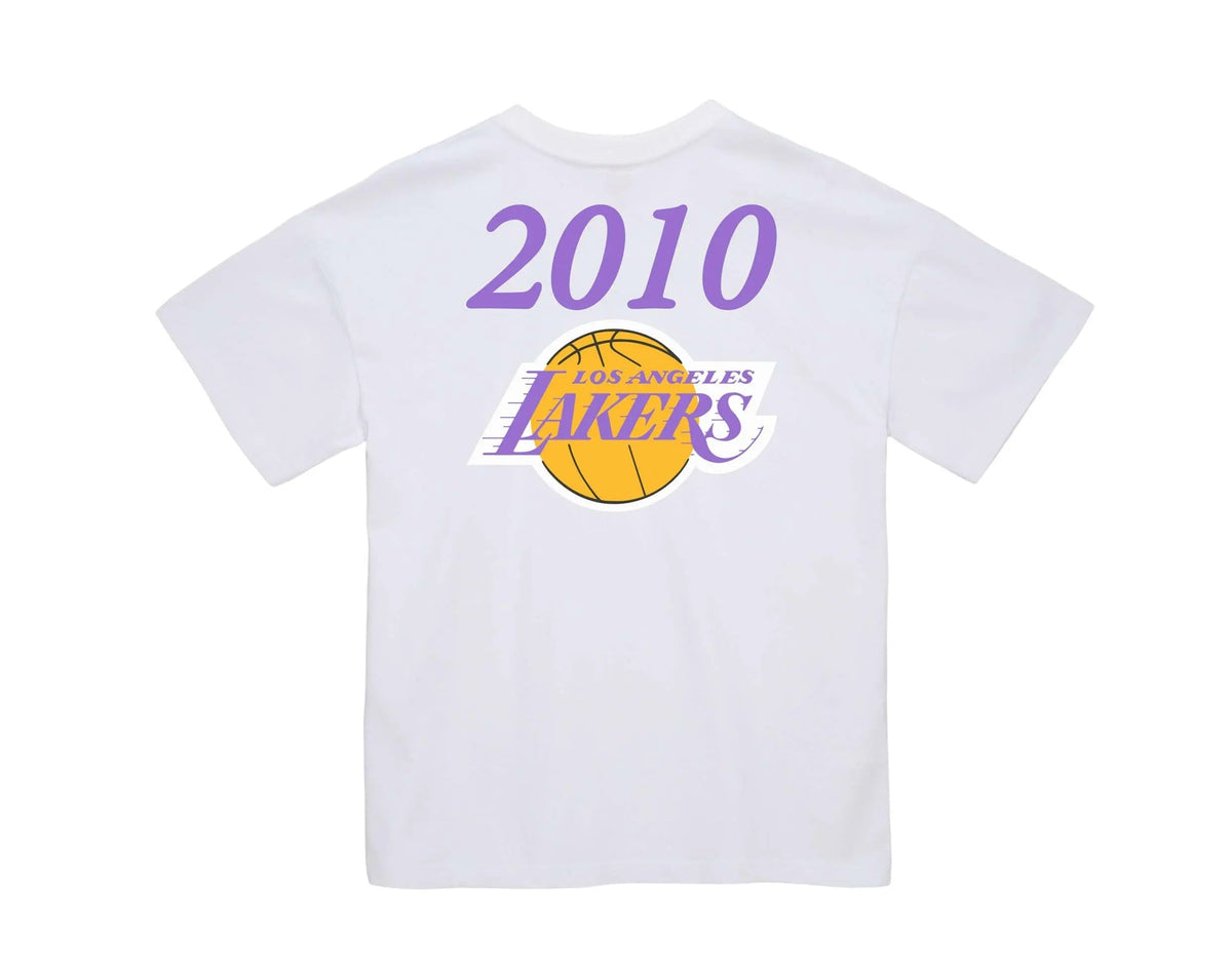 Mitchell & Ness Los Angeles Lakers QS 2010 Finals Men T-Shirt White