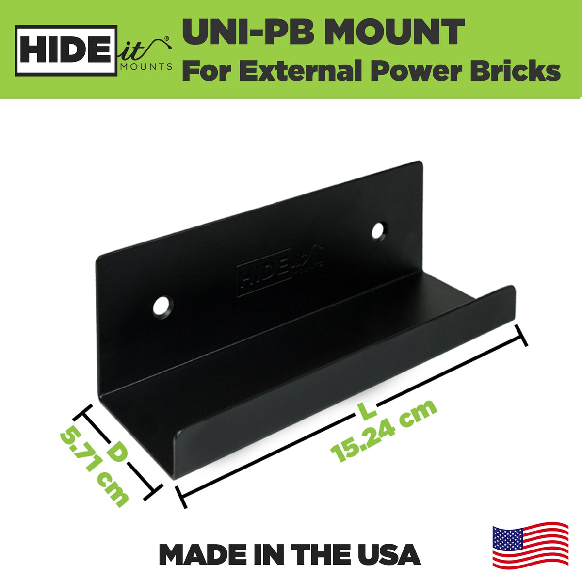 HIDEit Uni-PB | Universal Power Brick Wall Mount