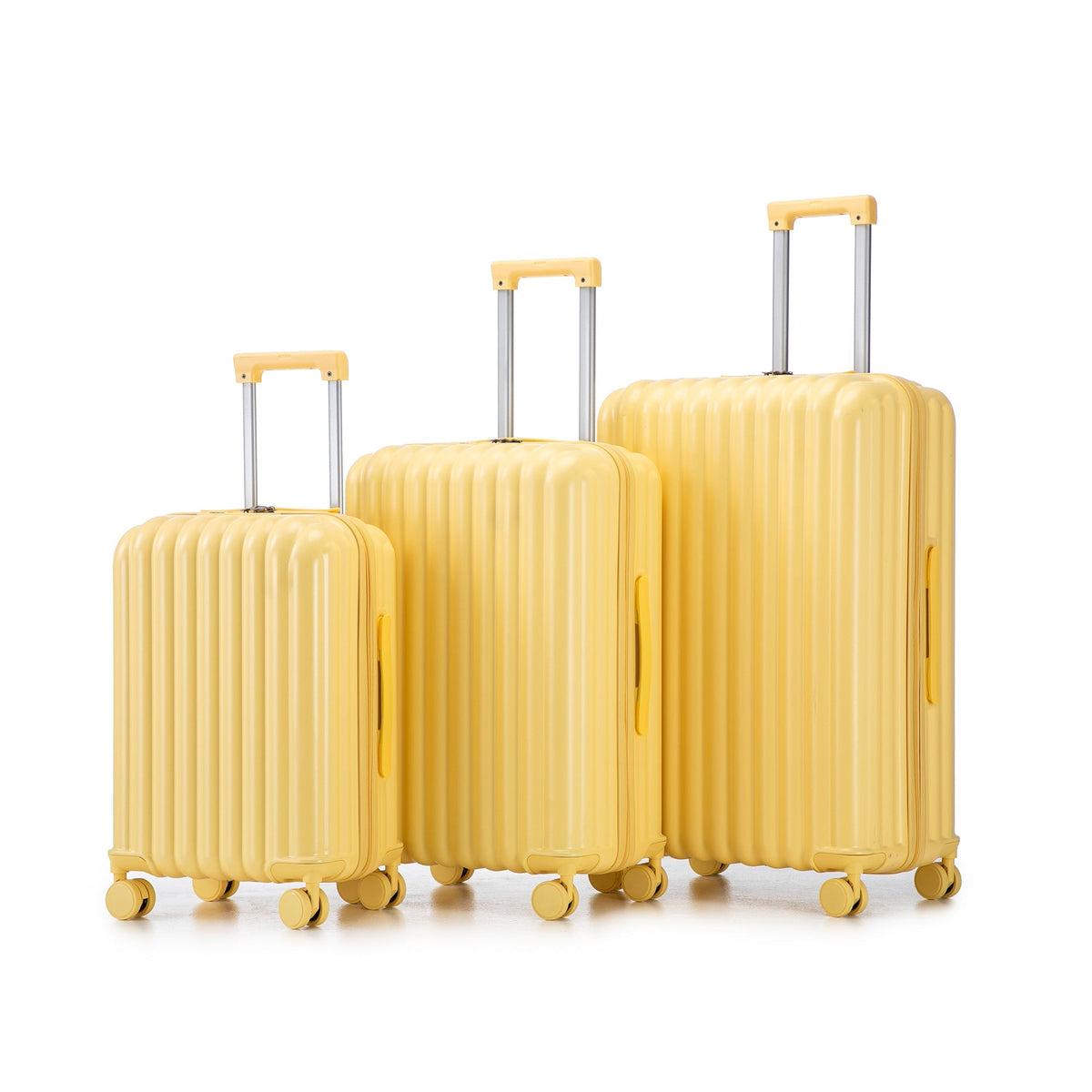 20'/24'/28' ABS Spinner Wheel Luggage Set with USB Port & Cup Holder