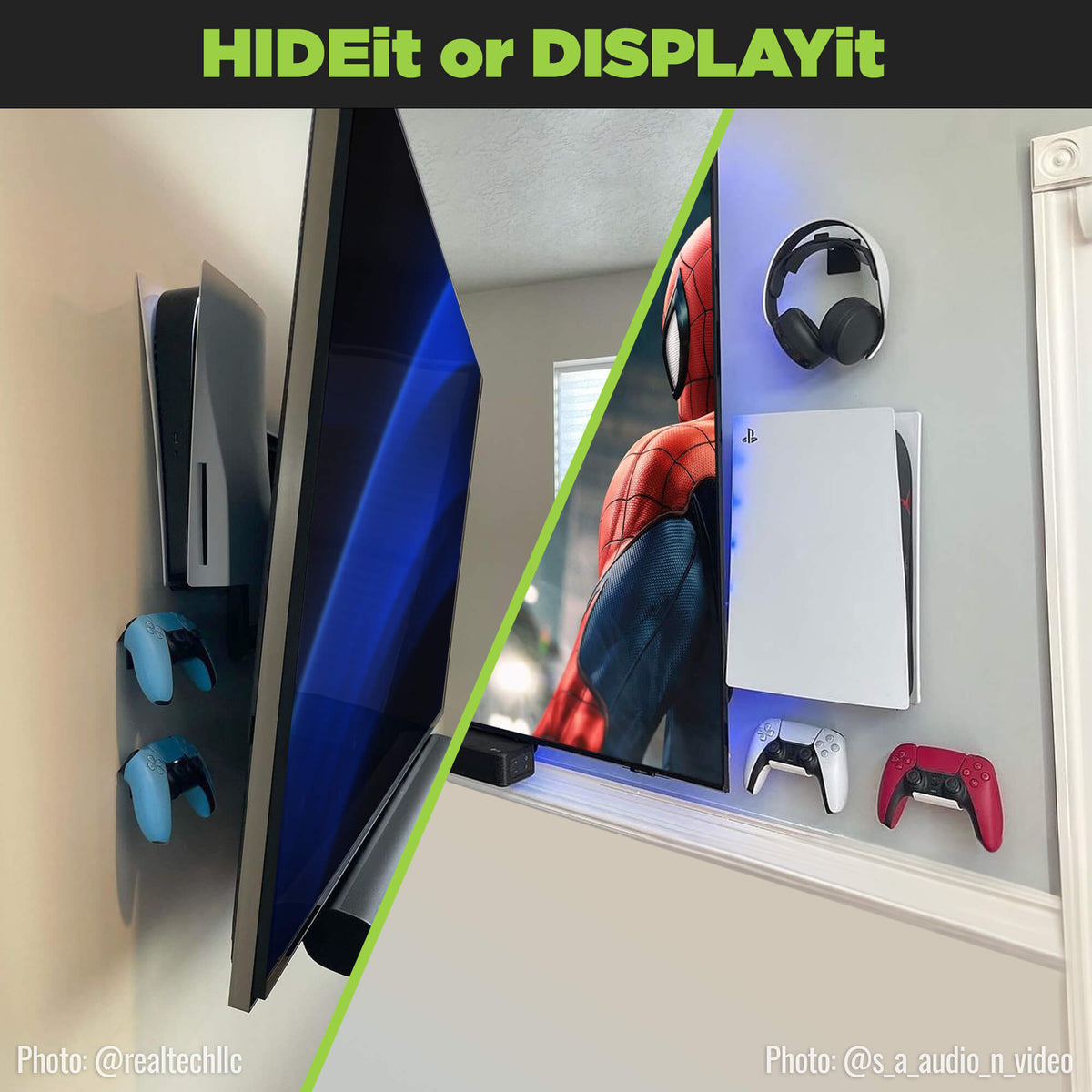 HIDEit Uni-C | Universal Controller Wall Mount