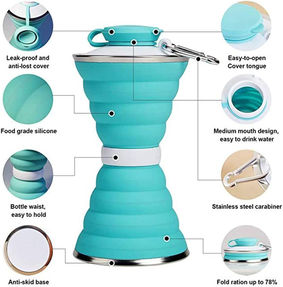 500ML Foldable Silicone Water Bottle: Ultimate Travel Companion!