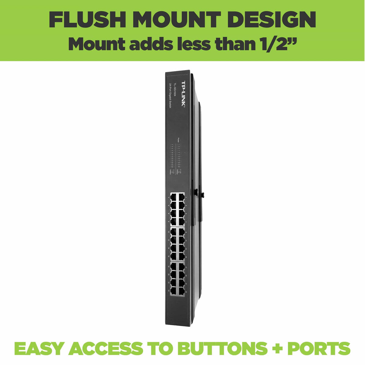 HIDEit Uni-NSM | Adjustable Network Switch Mount