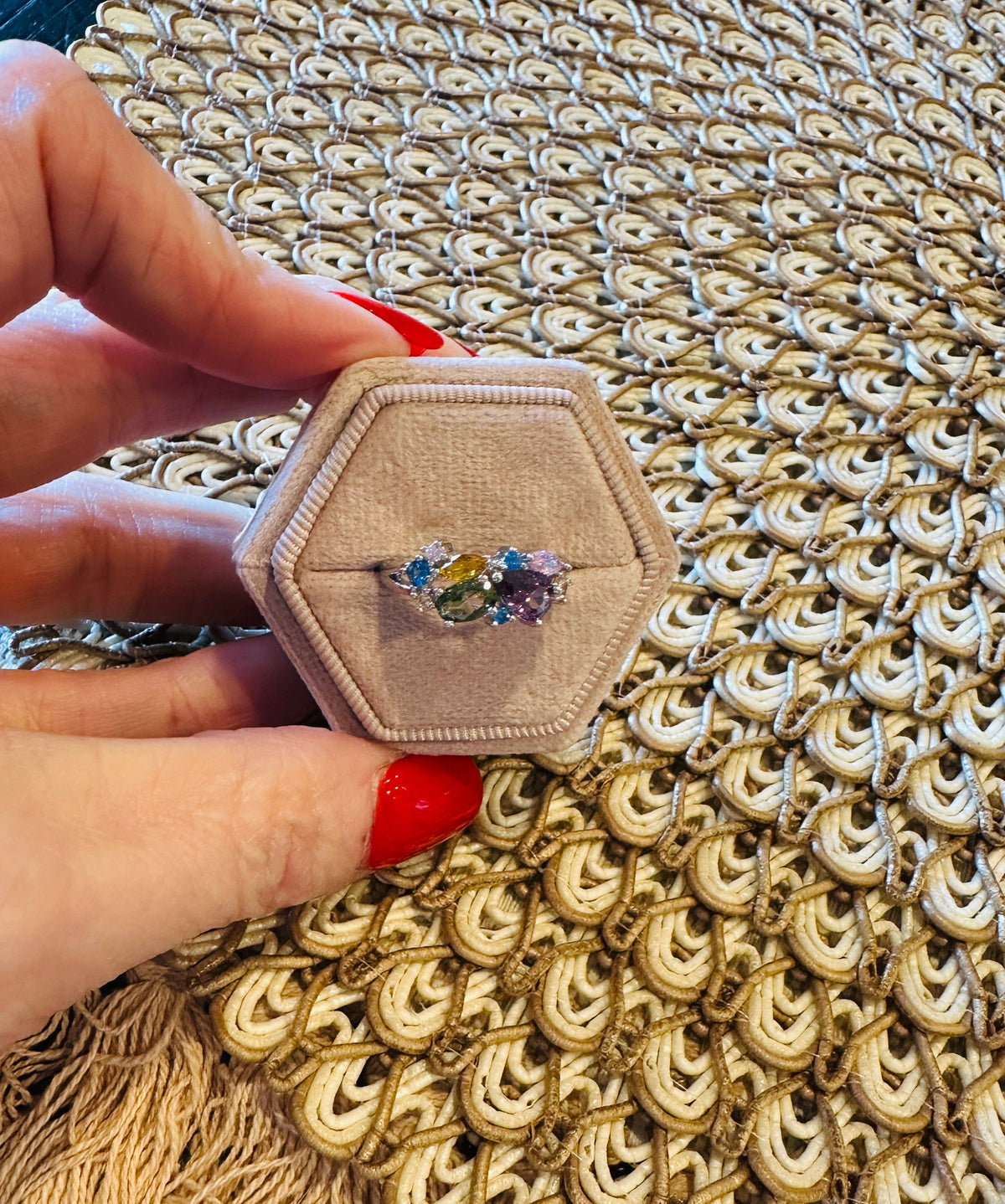 Evangeline Multicolor Stone Ring