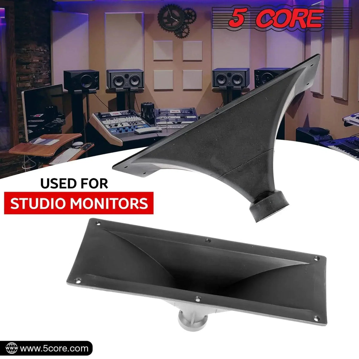 5Core Heavy Duty Horn Tweeter 4x10 Universal Fit