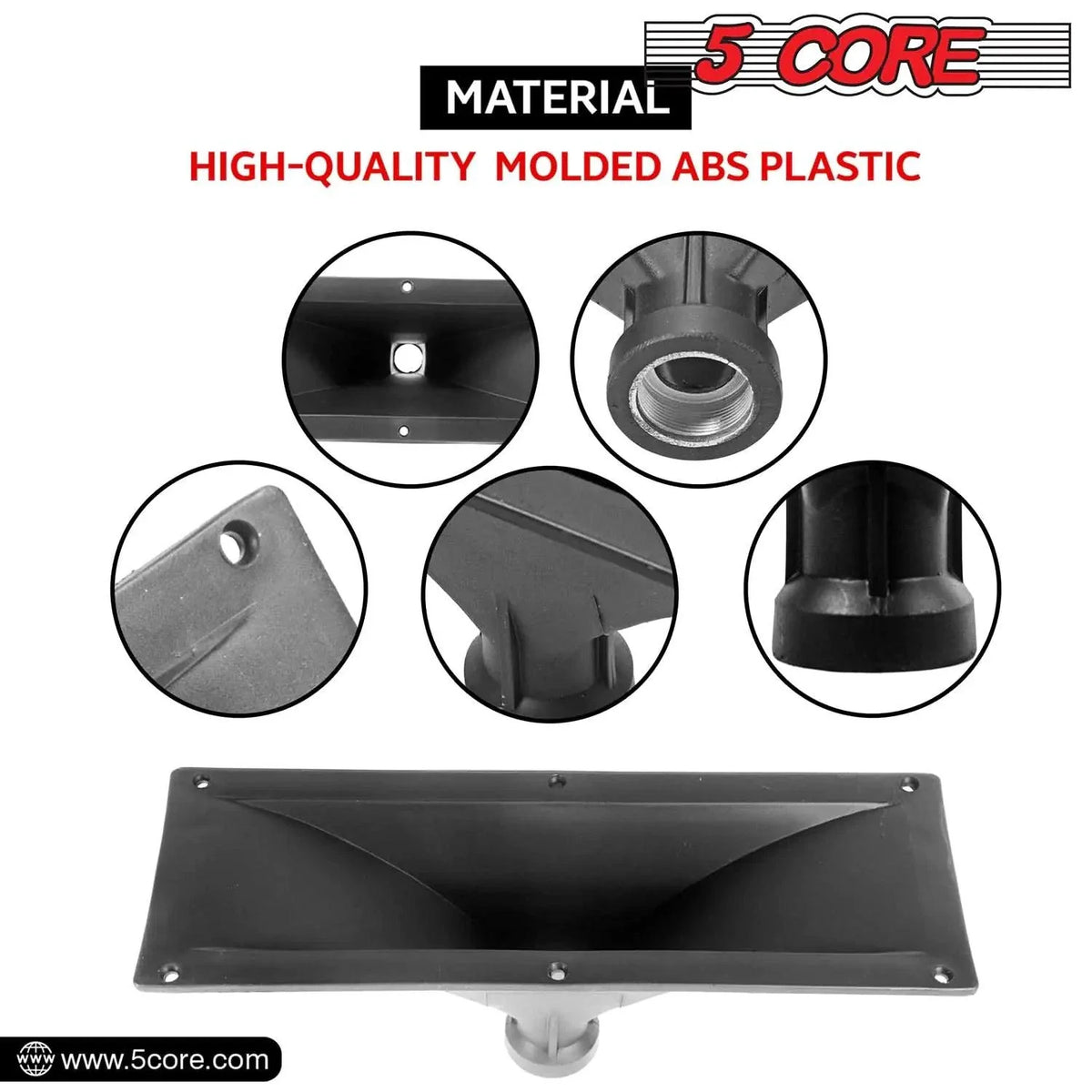 5Core Heavy Duty Horn Tweeter 4x10 Universal Fit