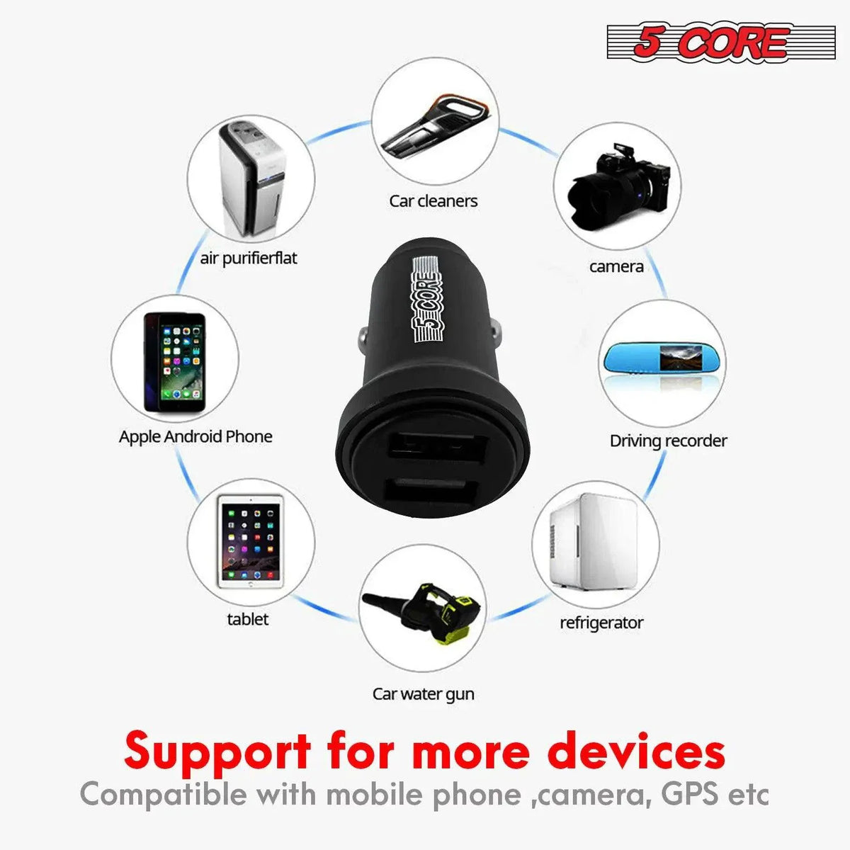 5Core SpeedCharge Car USB-C Adapter