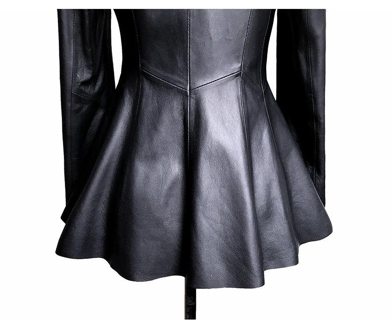 Short Women's Leather Jacket - Effortless Style