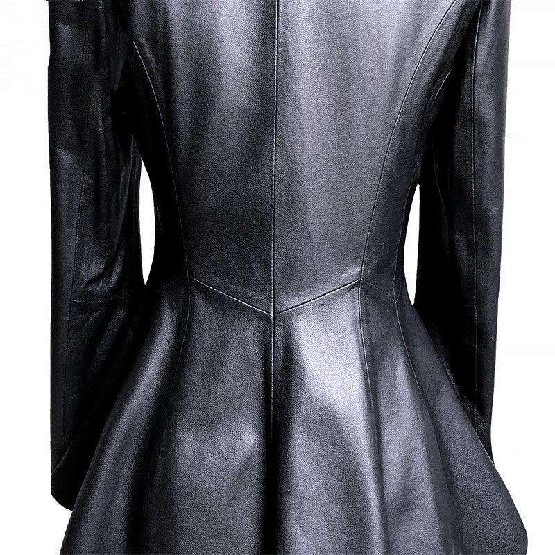 Short Women's Leather Jacket - Effortless Style