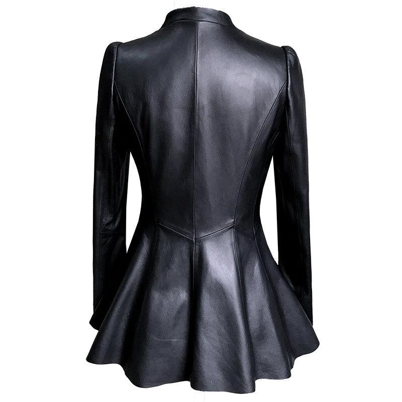 Short Women's Leather Jacket - Effortless Style