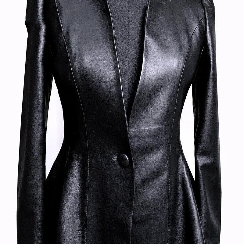 Short Women's Leather Jacket - Effortless Style