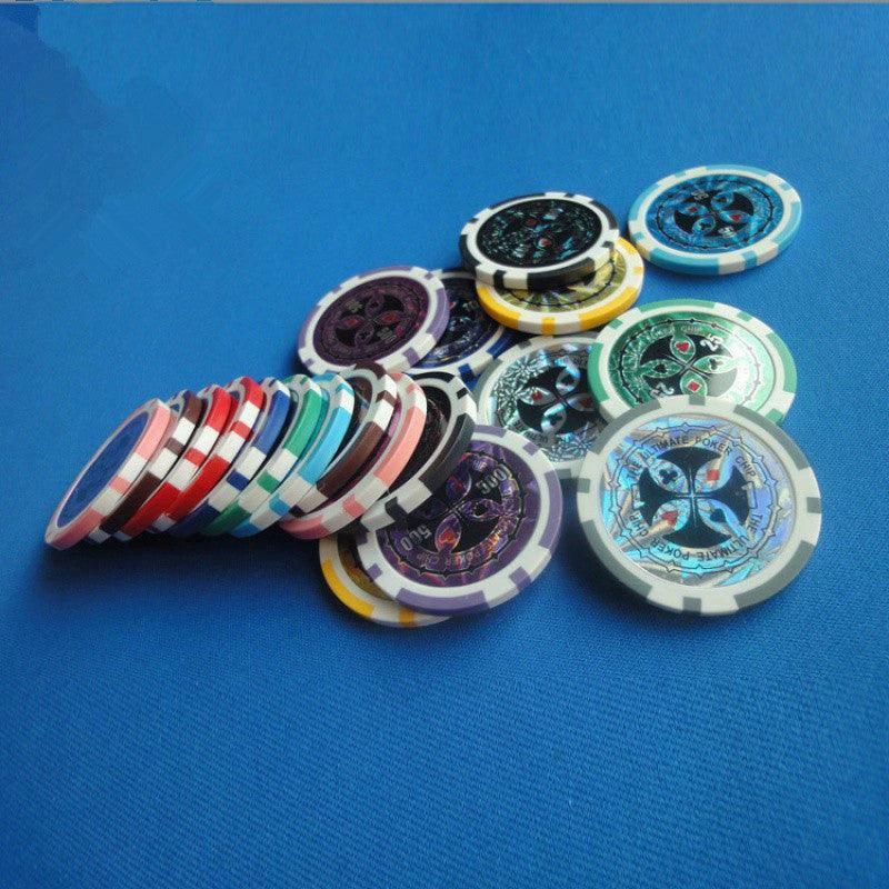 ABS Plastic High-End Two-Color Chips Poker Baccarat Game Coins