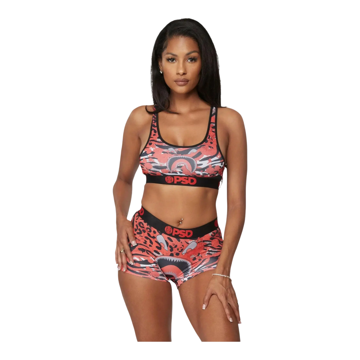 PSD Warface Red Apex Women Boy Shorts Red Camo