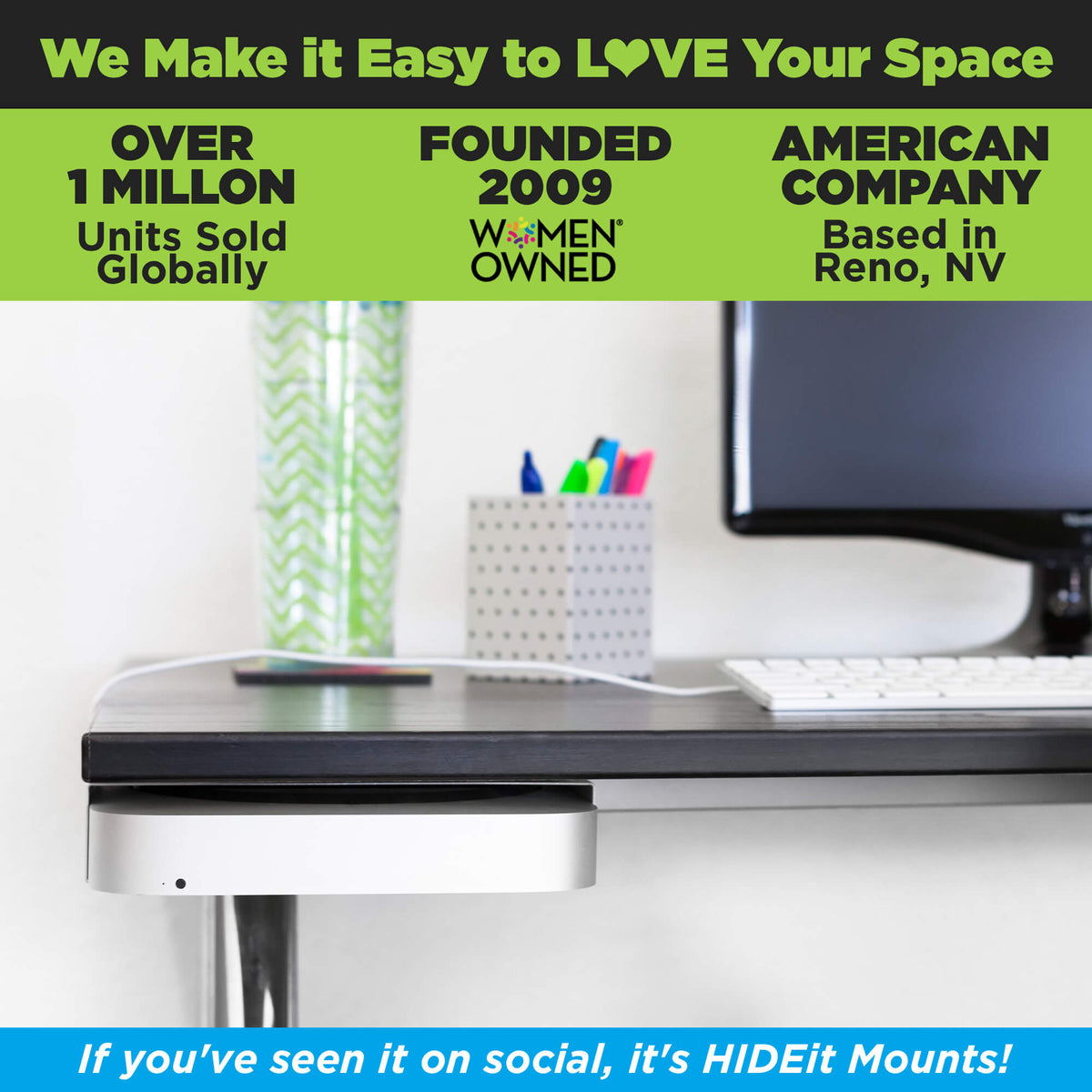 HIDEit MiniU | Apple Mac Mini Wall Mount