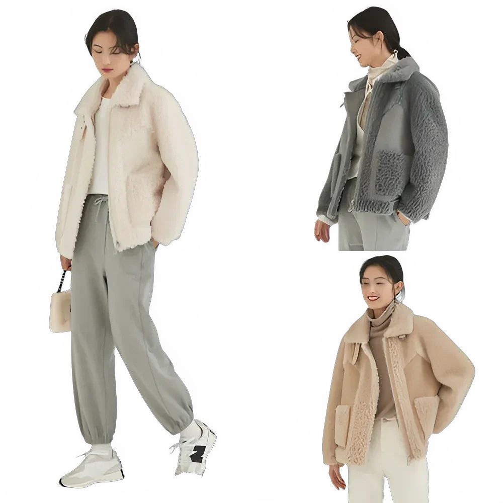Luxurious Women's Sheep Shearling Coat