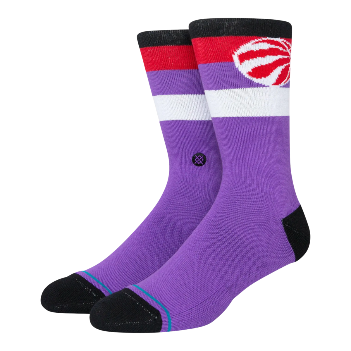 Stance Raptors ST Men Crew Socks Purple/Red