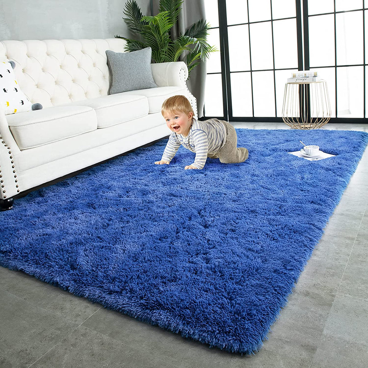 Luxurious Plush Carpets: Ultra-Soft Modern Area Rugs for Stylish Living Rooms, Playful Children's Bedrooms, and Chic Home Decor