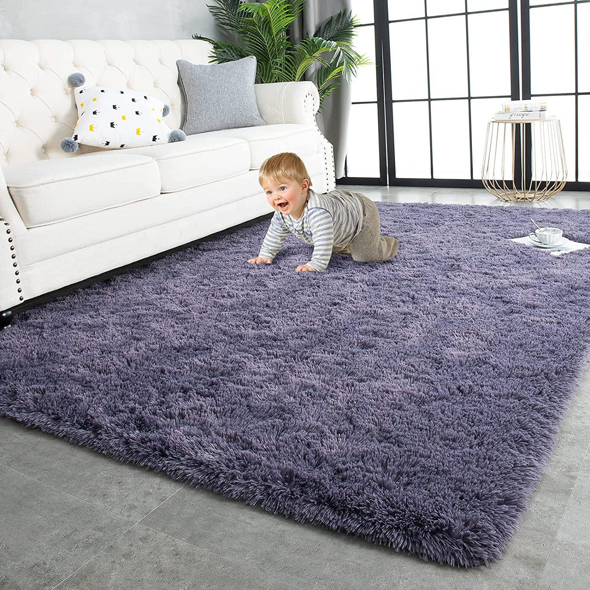 Luxurious Plush Carpets: Ultra-Soft Modern Area Rugs for Stylish Living Rooms, Playful Children's Bedrooms, and Chic Home Decor