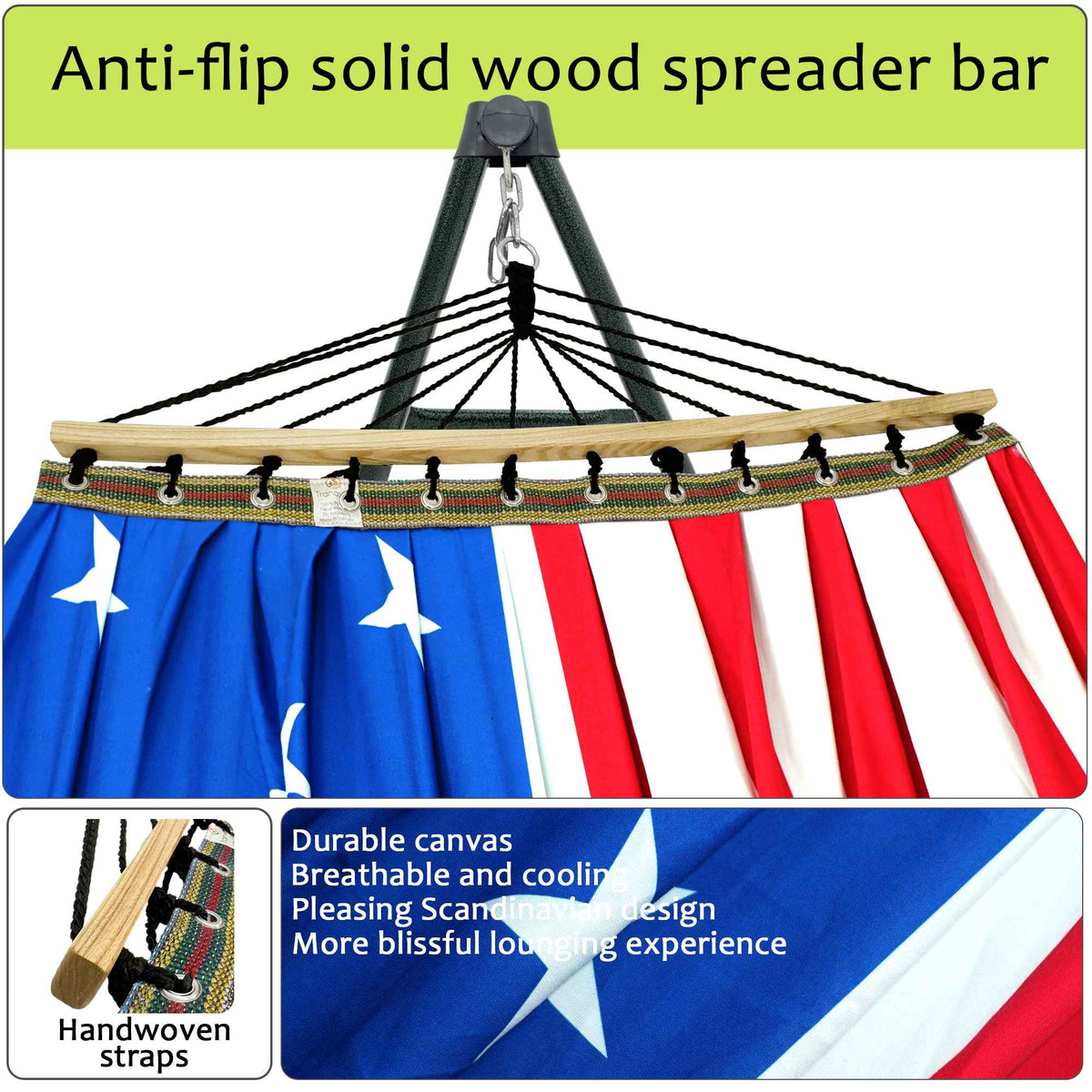 Tranquillo Universal Canvas Hammock Medium Size for Ultimate Comfort and Style