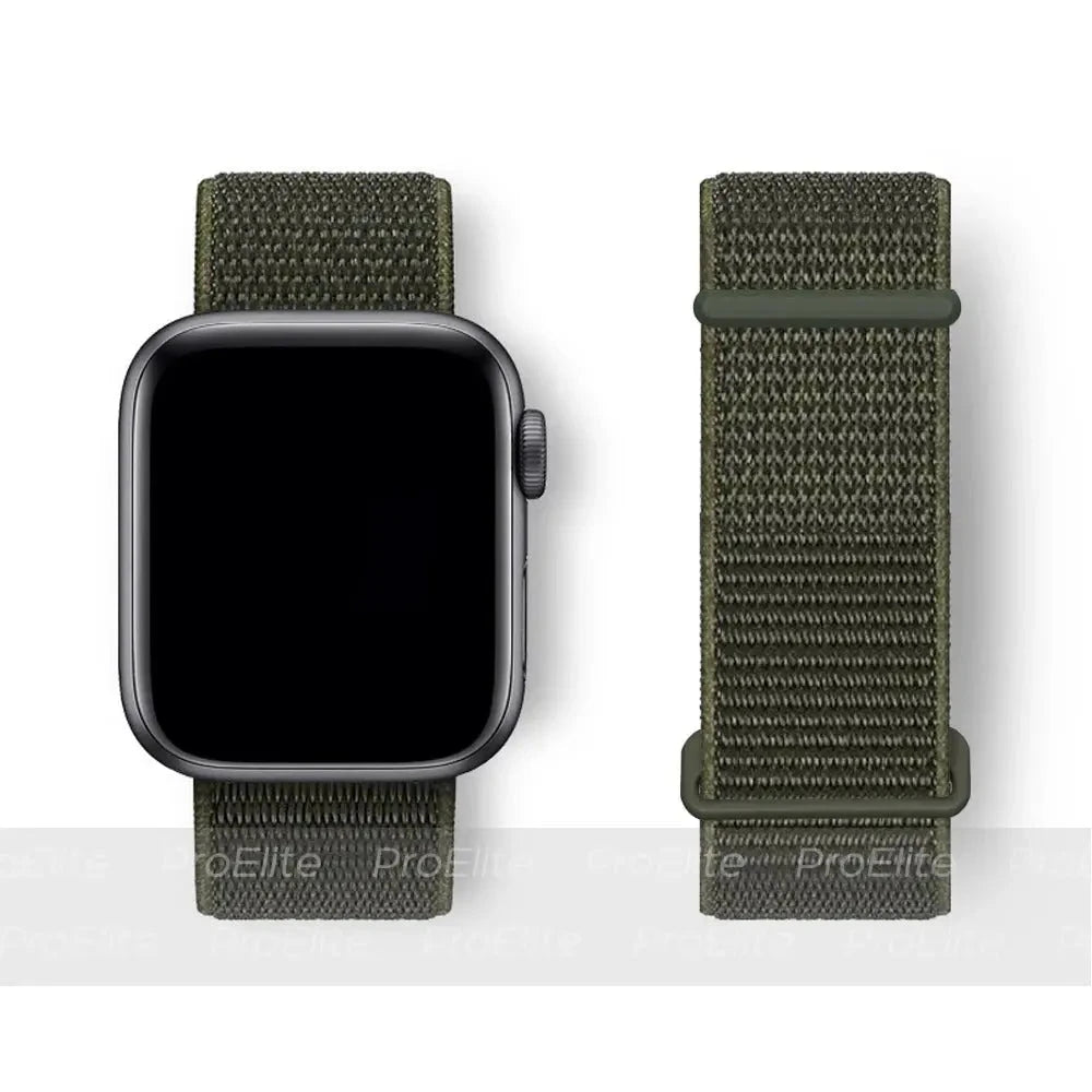 Band For Apple Watch bands Series 2 9 8 7 SE/6/5/4 Ultra 40MM 44MM 49MM Nylon Soft Breathable Strap