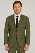 2 Piece Suit – Olive Green
