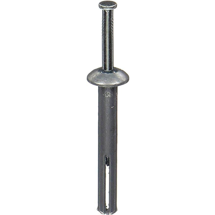 DEWALT 02826-PWR - 1/4" x 2" Zamac Nailin Hammer Drive Anchor, Mushroom Head (100/Box)