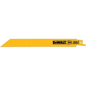 DEWALT DW4809 9" 14 TPI Straight Back Bi-Metal Reciprocating Blade (5 Pk)
