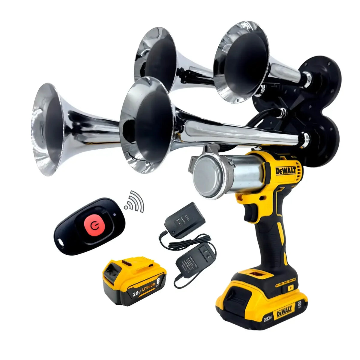 Train Horn for DeWalt Batteries – Quad