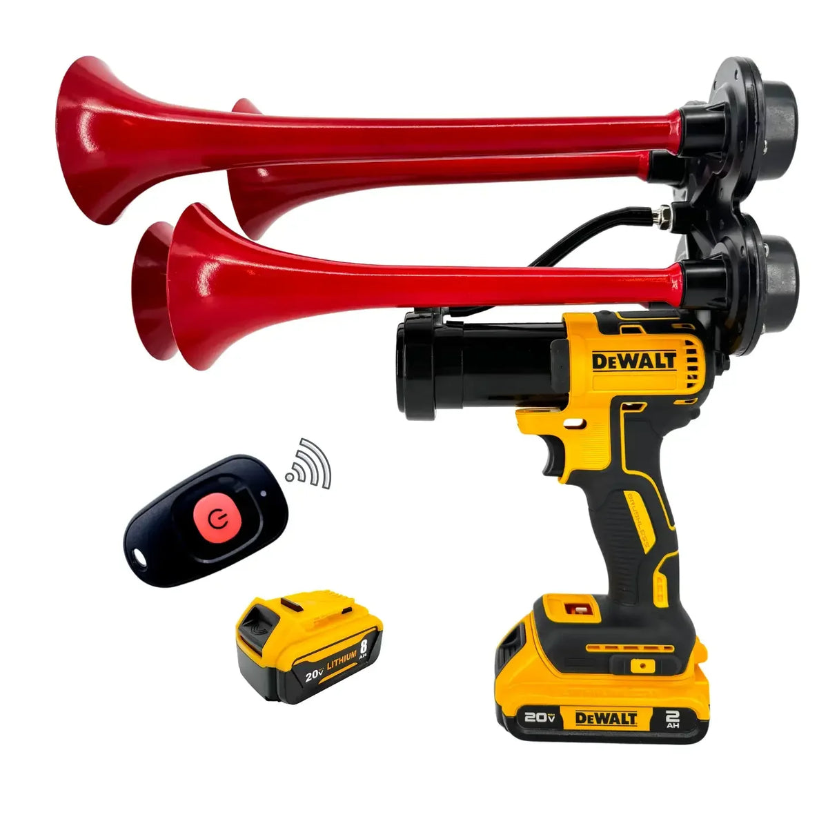 Train Horn for DeWalt Batteries – Quad Pro