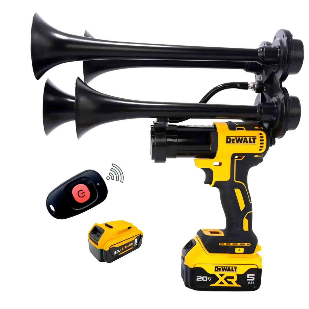 Train Horn for DeWalt Batteries – Quad Pro