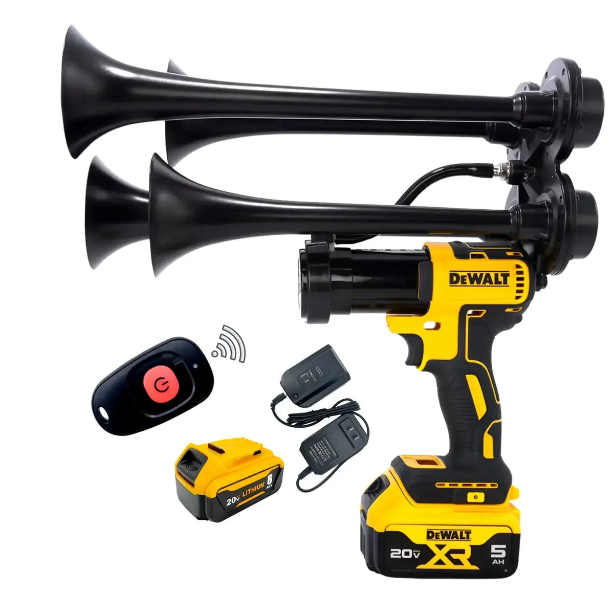 Train Horn for DeWalt Batteries – Quad Pro