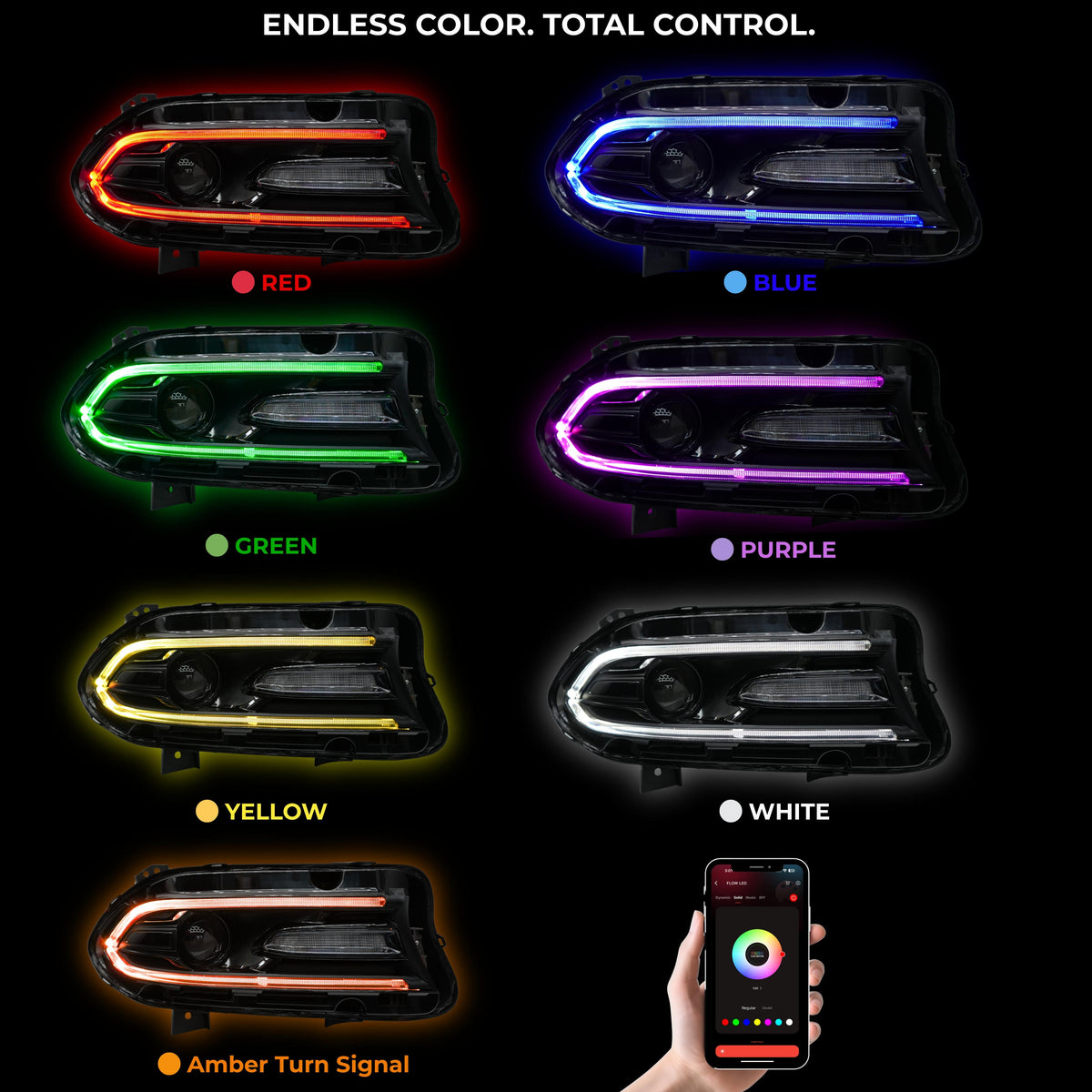 Dodge Charger RGBWA DRL Boards (2015-2023)