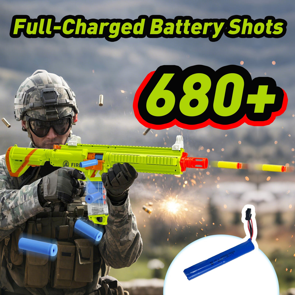 Automatic 416 Toy Gun, Electric Suction Darts Toy Gun, H416 Toy Gun, two shooting modes, for adults, teenagers, holiday gifts, birthday gifts, Halloween and Christmas gifts.