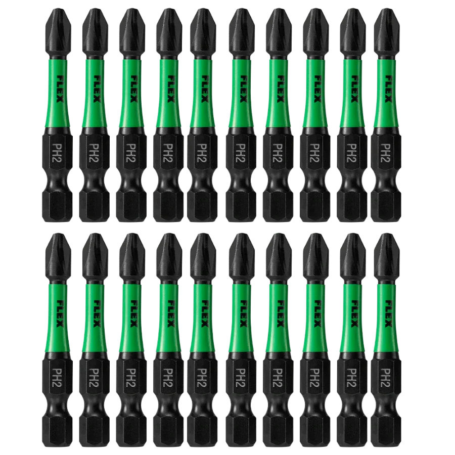 FLEX FA101002-20 2" PH2 Impact Driver Bit 20 Bulk
