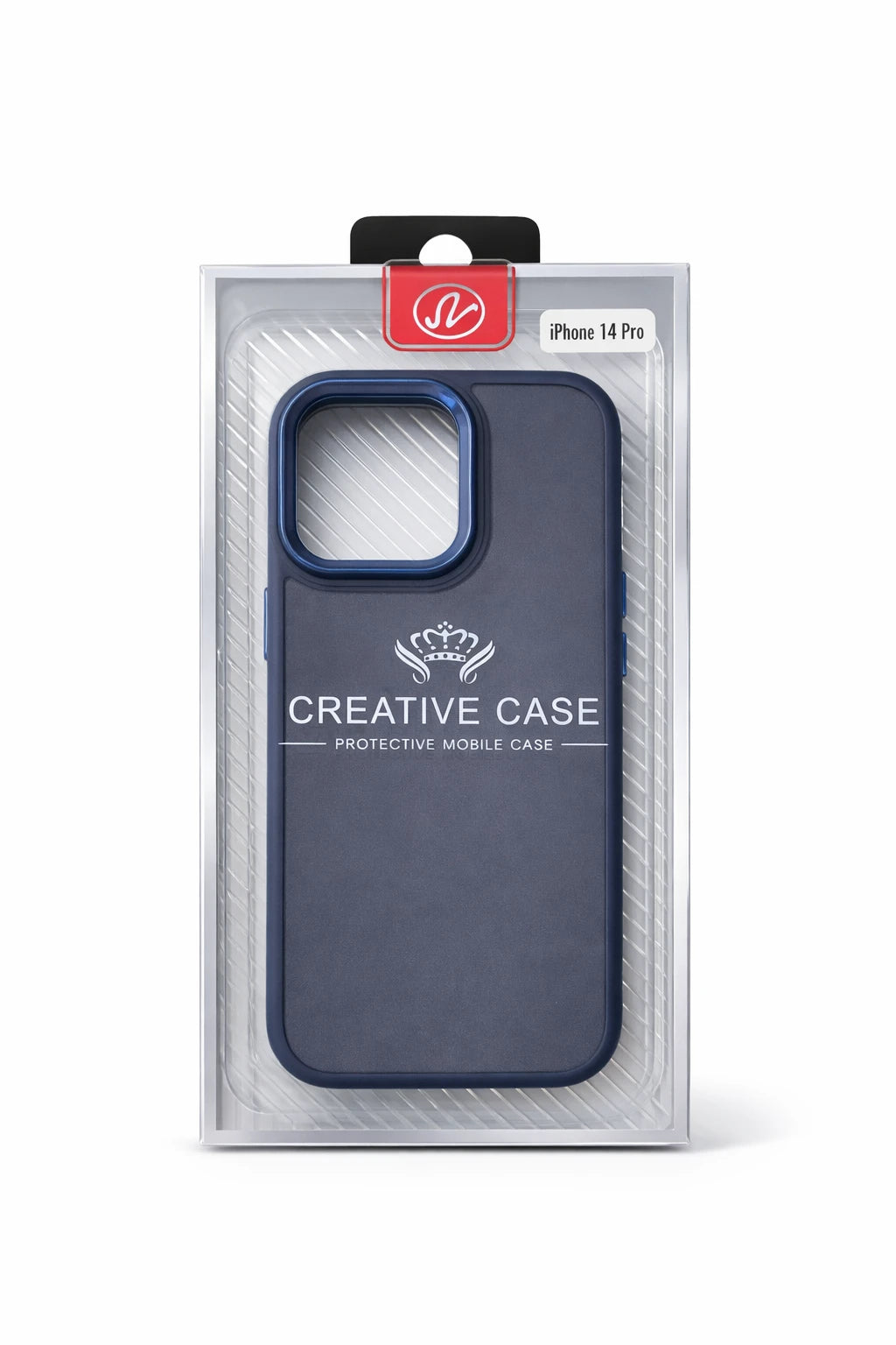 For iPhone 14 Pro case Matt Bumper TPC Case - Blue