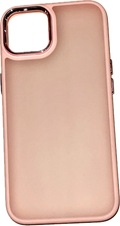 For iPhone 14 cases Matt Bumper Cases - Pink