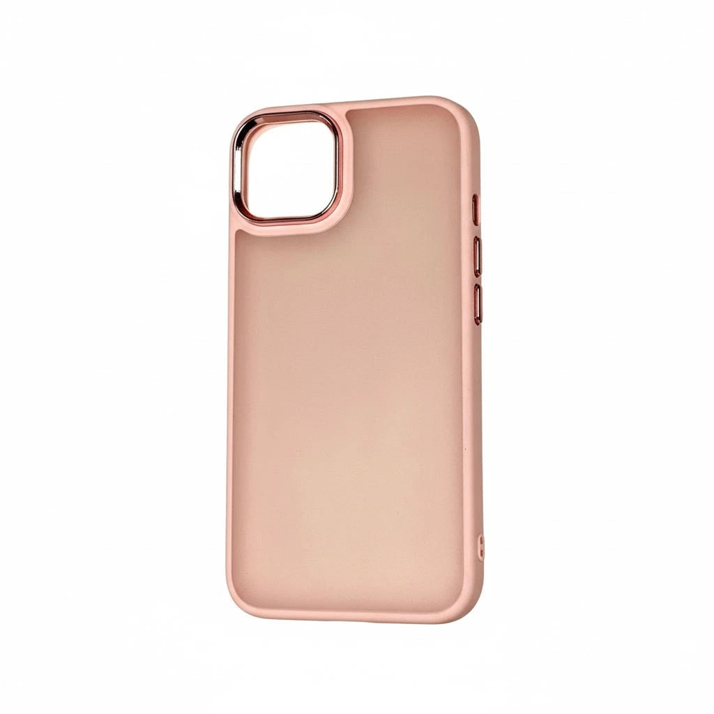 For iPhone 14 cases Matt Bumper Cases - Pink