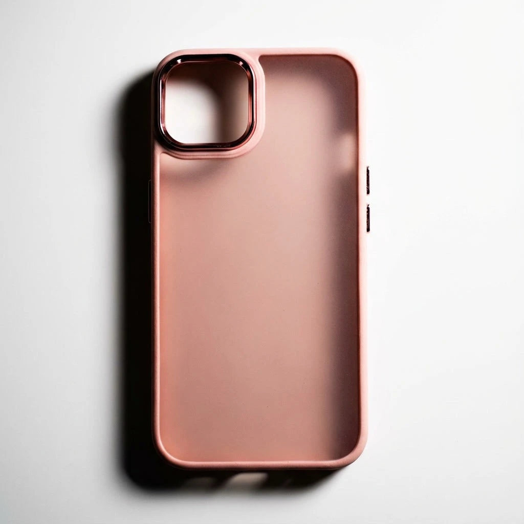 For iPhone 14 cases Matt Bumper Cases - Pink