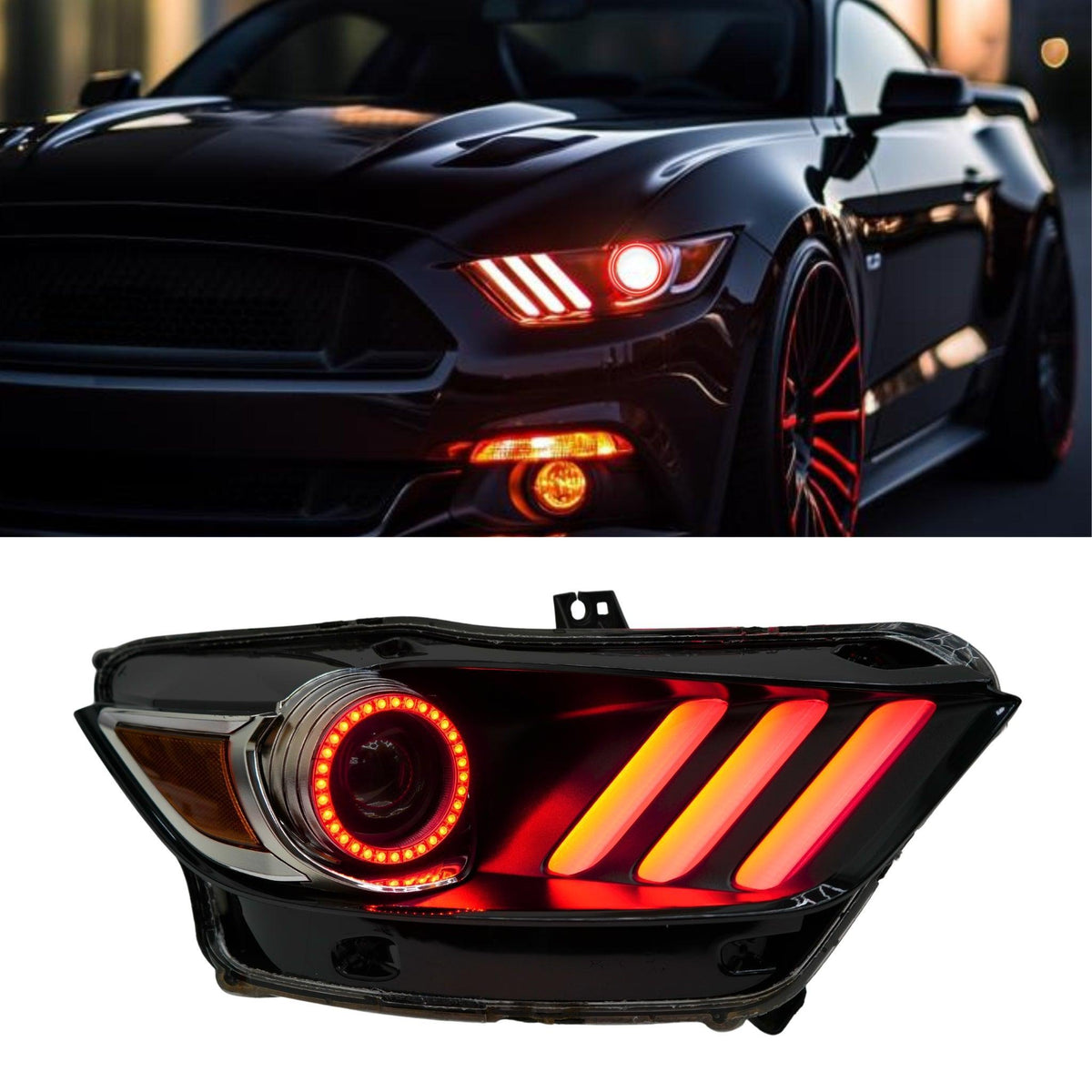 Ford Mustang Multicolor Flow Series DRL Boards (2015-2017)