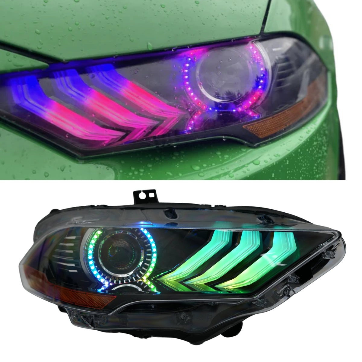 Ford Mustang Multicolor Flow Series DRL Boards (2018-2023)