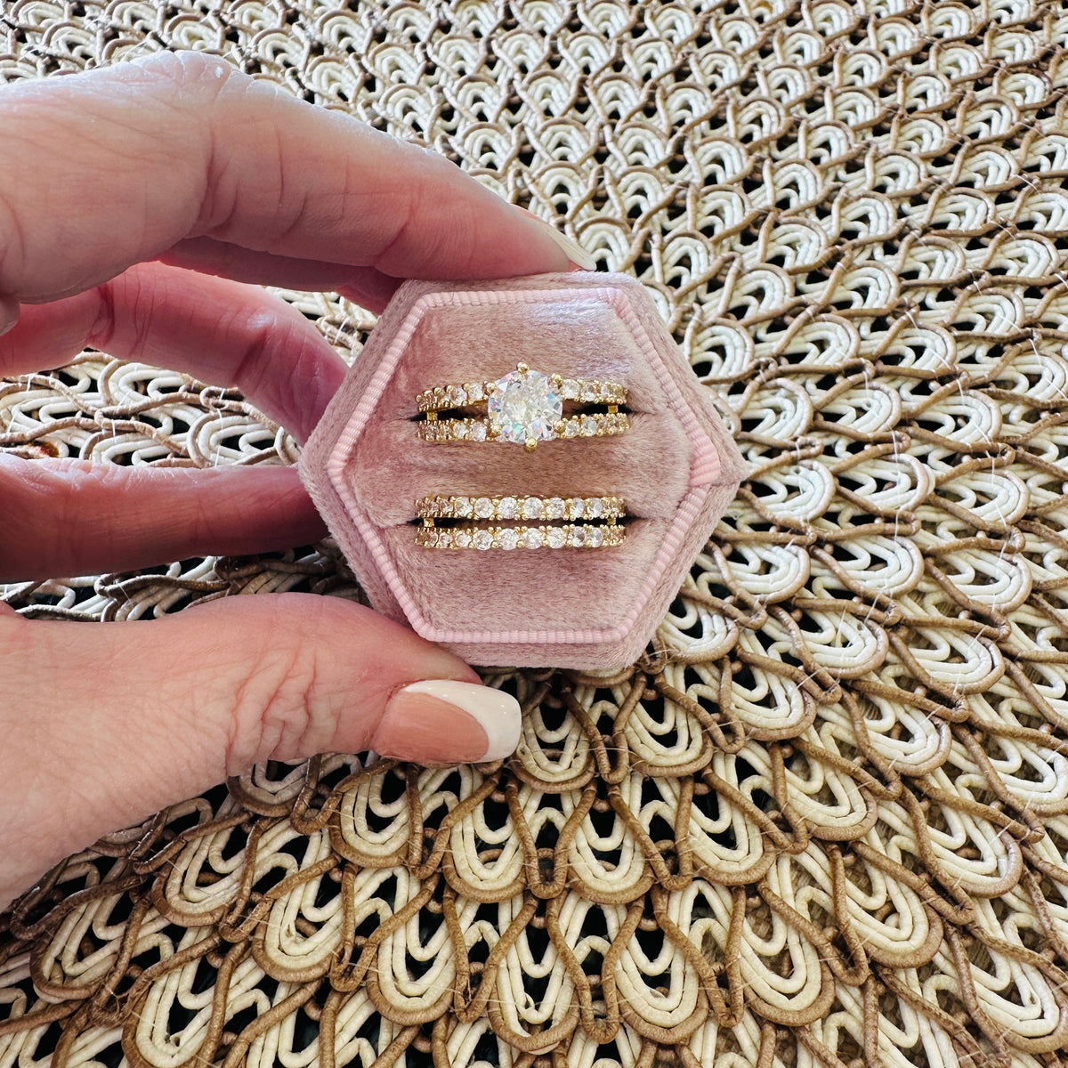 Bethany 2 Piece Ring Set-Gold
