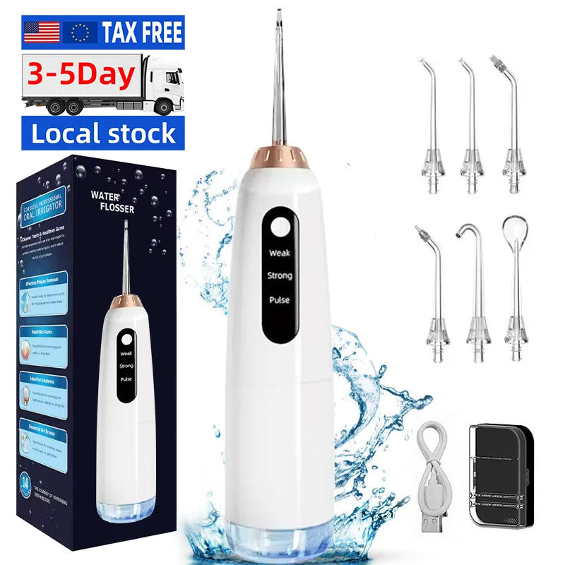 Us Warehouse Products Portable Oral Irrigator Water Flosser Teeth Cleaning Dental Water Flosser Oral Irrigator