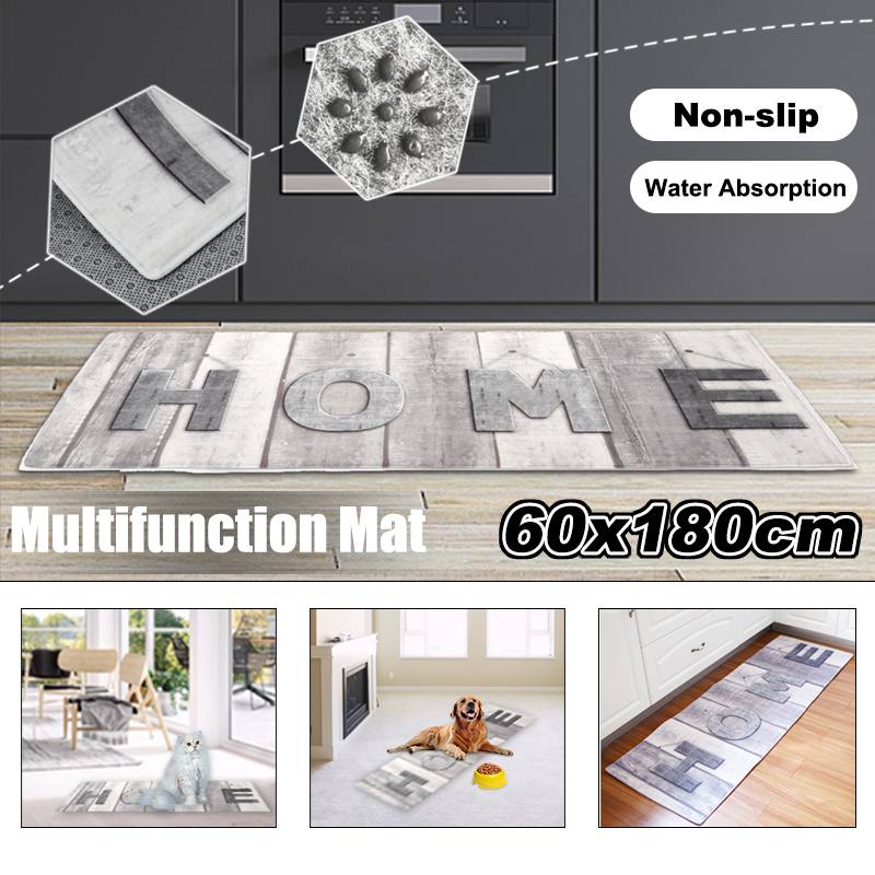 180cm Kitchen Mat Bedroom Door Mat Home Hallway Entrance Floor Rug Decoration Living Room Carpet Bathroom Non-slip Carpet