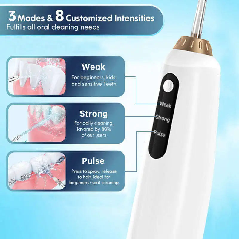Us Warehouse Products Portable Oral Irrigator Water Flosser Teeth Cleaning Dental Water Flosser Oral Irrigator