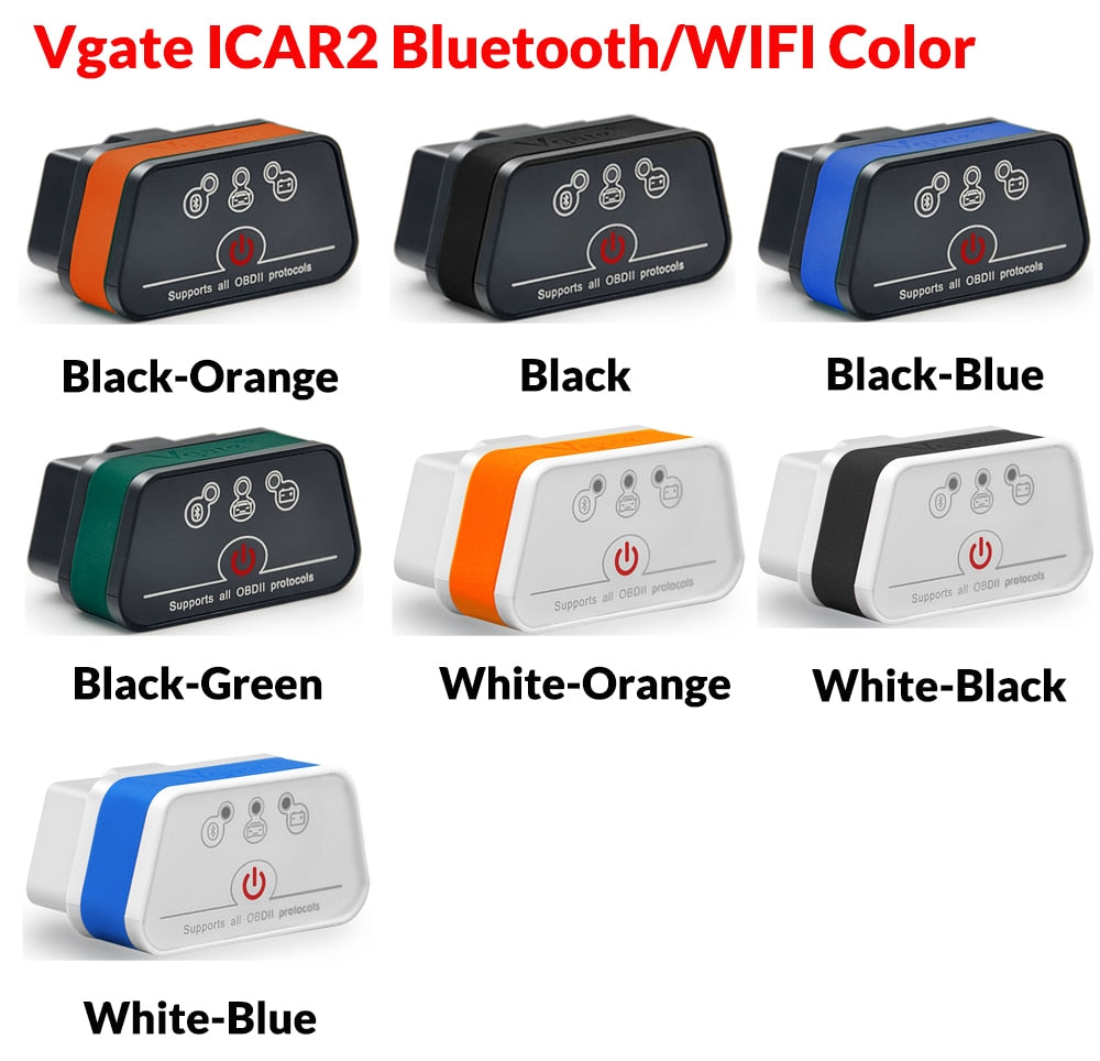 Vgate iCar2 obd2 Bluetooth scanner ELM327 V2.2 obd 2 wifi icar 2 car tools elm 327 for Android/PC/IOS code reader