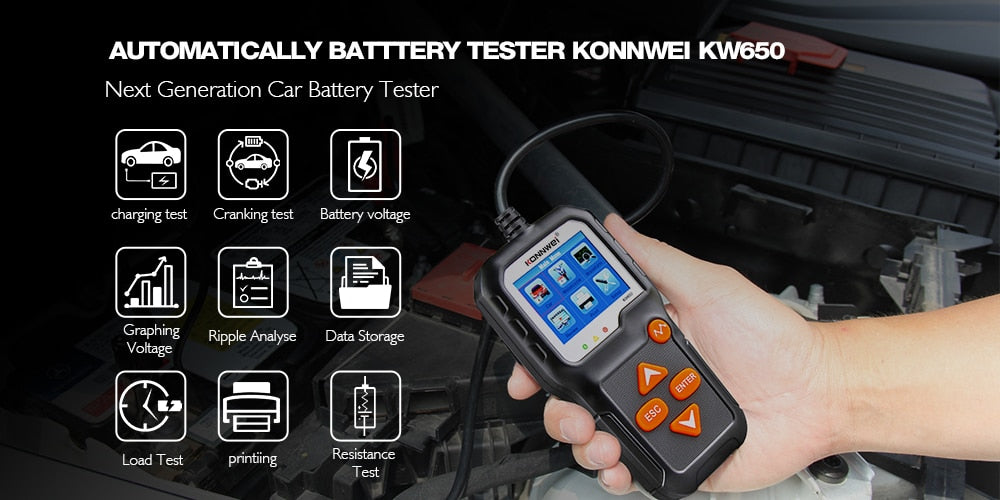 KW310 OBD2 Scanner - Professional Car Diagnostic Tool with Russian Language Support, Automotive Scanner, and Car Maintenance Toolkit